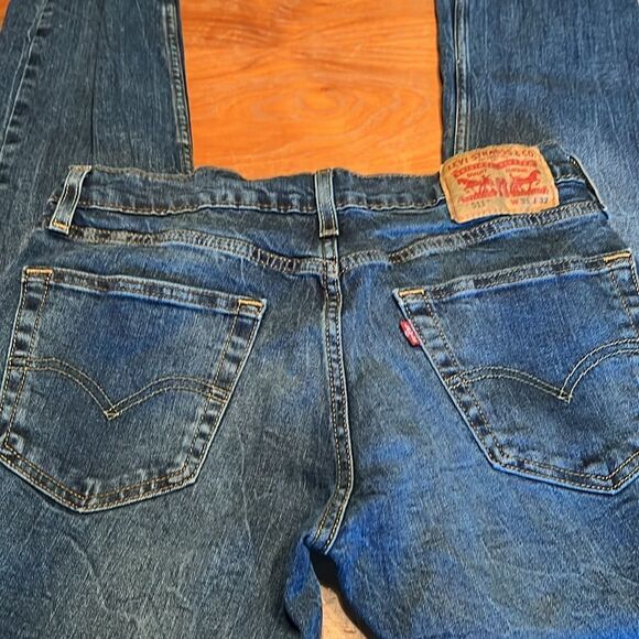 Levi’s 511 Jeans Medium wash with fading and whiskering 31 x 32 - Picture 4 of 12